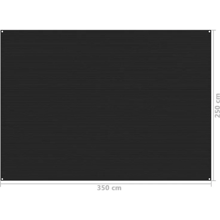vidaXL Zeltteppich 250x350 cm Schwarz 310782 – Bild 5