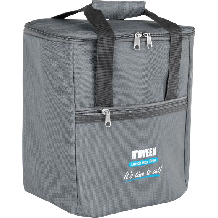 Thermotasche für Lunchbox | Tragbare Picknicktasche | Grau | 30x23x16cm – Bild 2