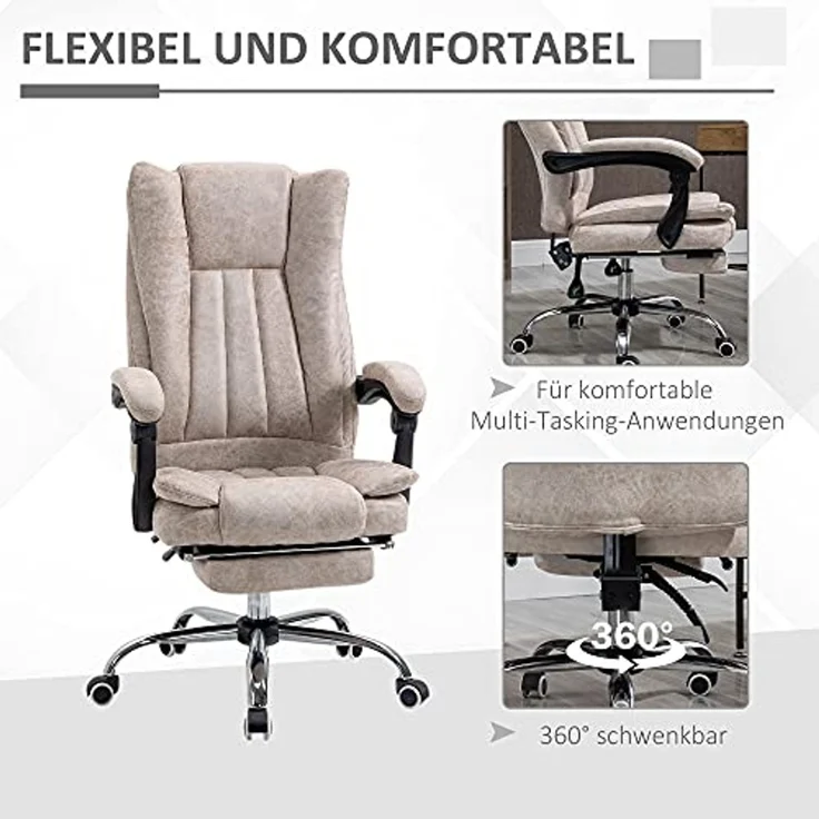 Vinsetto Schreibtischstuhl Bürosessel – Bild 6