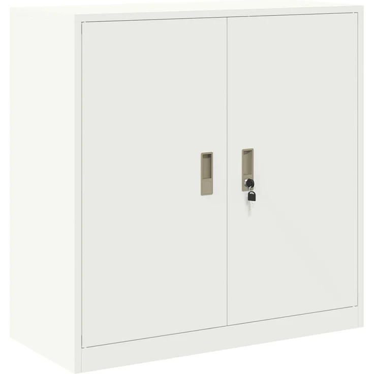 vidaXL Aufbewahrungsschrank 2 stk. Weiß 90 x 40 x 160 cm Stahl 3438716 – Bild 6