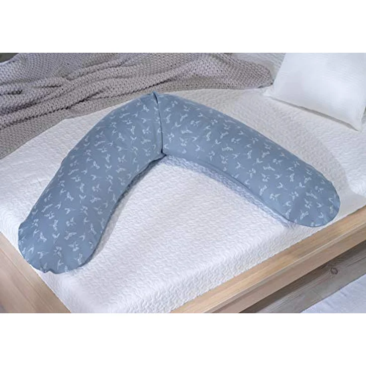 Theraline Ersatzbezug Stillkissen Das Original 190 cm, Kolibri-Motiv, 100% Baumwolle, waschbar bei 60°C, Oeko-Tex Standard 100 – Bild 3