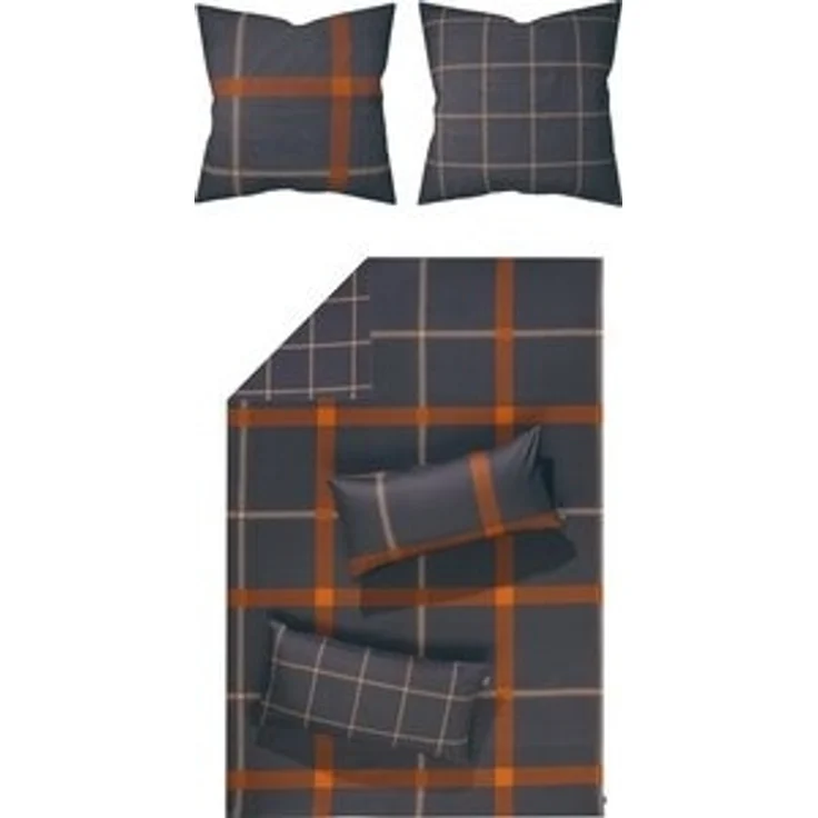 LOOKS by Wolfgang Joop Bettwäsche Wendebettwäsche, Mako-Satin, 2 teilig, Karo – Bild 6