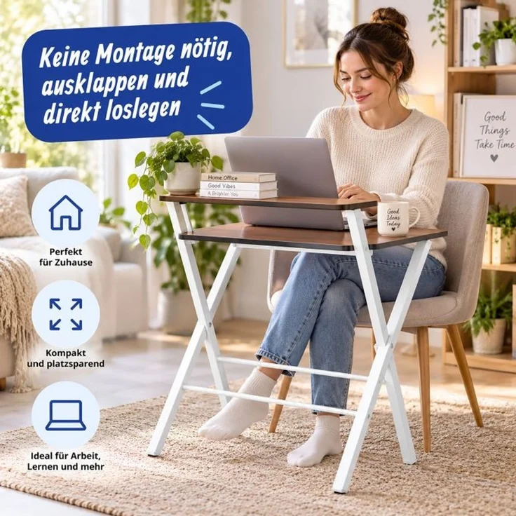 Relaxdays Klappbarer Schreibtisch Monitoraufsatz – Bild 6