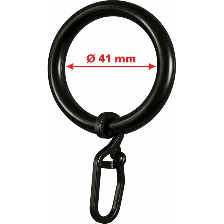 rewagi Gardinenstange Gardinenring mit Überklipshaken Ø41/57 mm Weiß Beige Schwarz, Verkaufseinheit 10, 30, 50, 100 Stück – Bild 5