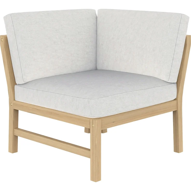 Primaster Gartenmöbel-Set Leros Holz Lounge Set Sitzgruppe Ecksofa Akazienholz – Bild 3