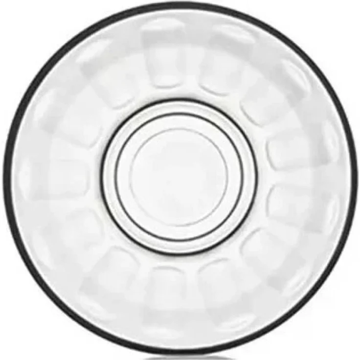 LAV Klassisches Teetassen-Unterteller Set – 6-tlg, rund, strukturierte Optik