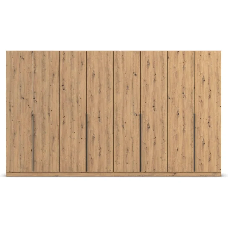 Rauch Möbel Alabama, Kleiderschrank für Schlafzimmer, Kinderzimmer, Wohnzimmer, Garderobe, Flur, 8-türig, mit Zubehör Classic, Farbe Eiche Artisan, Holz, Breite 360 cm – Bild 8