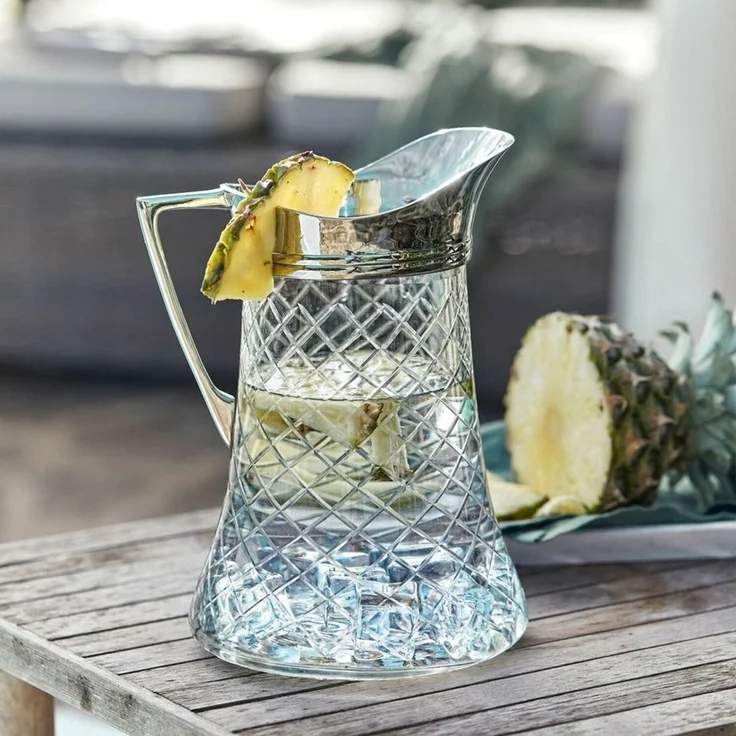 Mirabeau Wasserkaraffe Krug Meloisey klar/silber