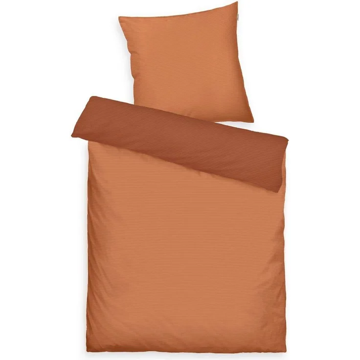 TOM TAILOR HOME Bettwäsche TWO-TONE SOLID COLORS in Gr. 135x200cm, 155x220cm oder 200x220cm, Satin, 2 teilig, new bedroom, Doppelnaht am Kissen