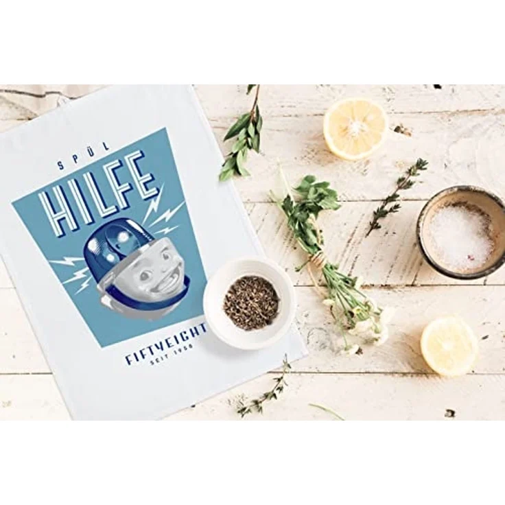 Fiftyeight Products Geschirrhandtuch Spül Hilfe 100% Bio-Baumwolle – Bild 4