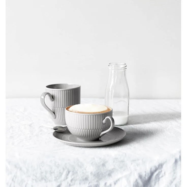 Seltmann Weiden Amina Milchkaffeetasse mit Untertasse 350 ml 6er Set Rosé – Bild 2