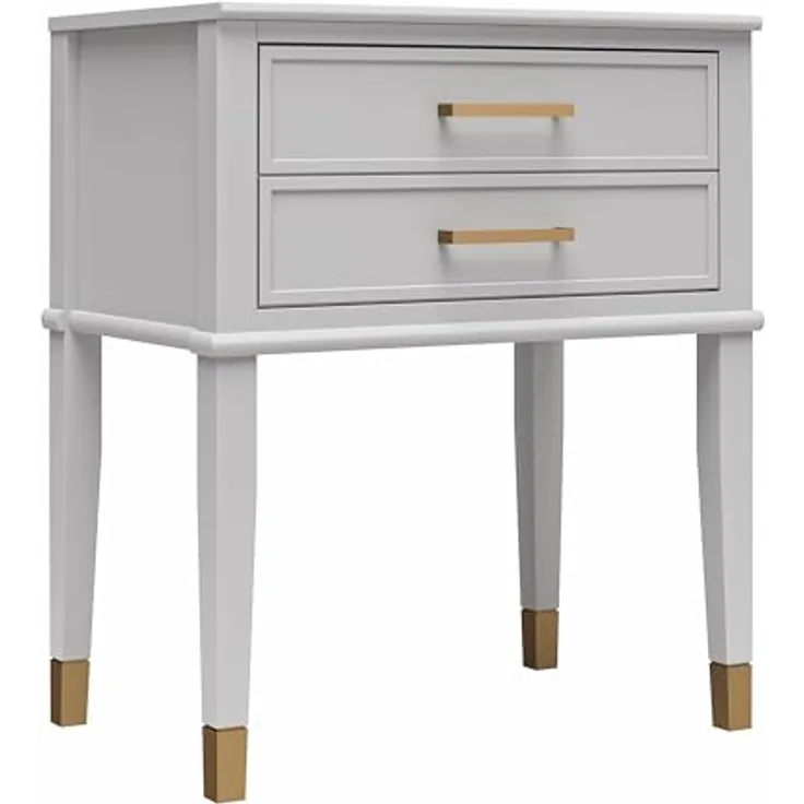 MID.YOU Beistelltisch Westerleigh, Grau, Metall, rund, 1 Schublade, gastro- und objekttauglich, 40x72x60 cm