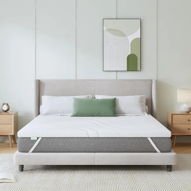Novilla Matratzen Topper 180x200 5cm Höhe Gel Topper Memory Foam MatratzenTopper für Boxspringbett Wohnwagen Schlafsofa Matratzenauflage Bezug Waschbar Oeko-TEx
