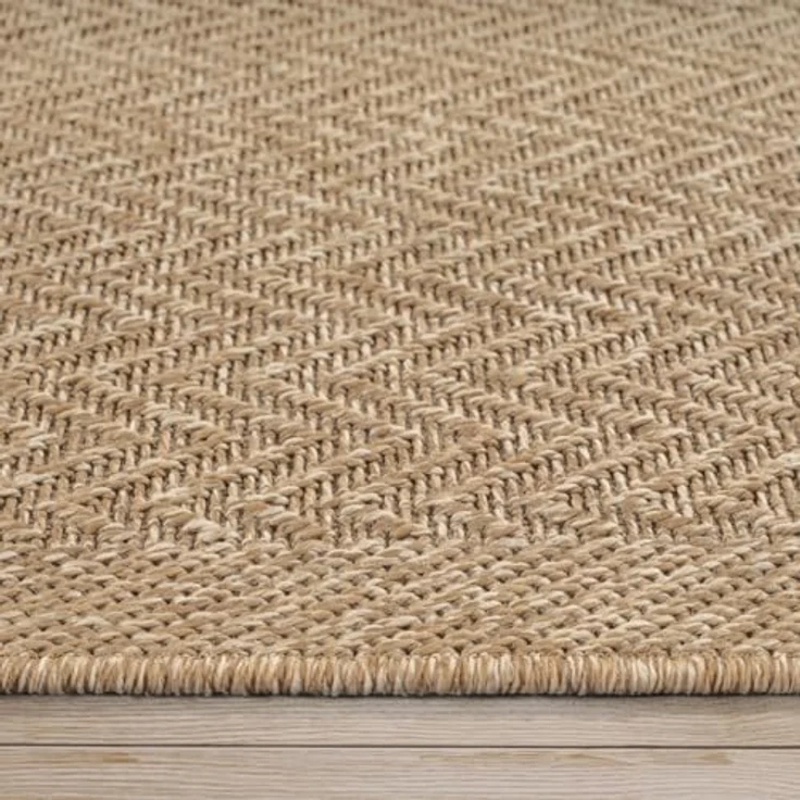 the carpet Teppich Kansas, rechteckig, Höhe: 1 mm, moderner robuster In und Outdoor Teppich Jute Look – Bild 10