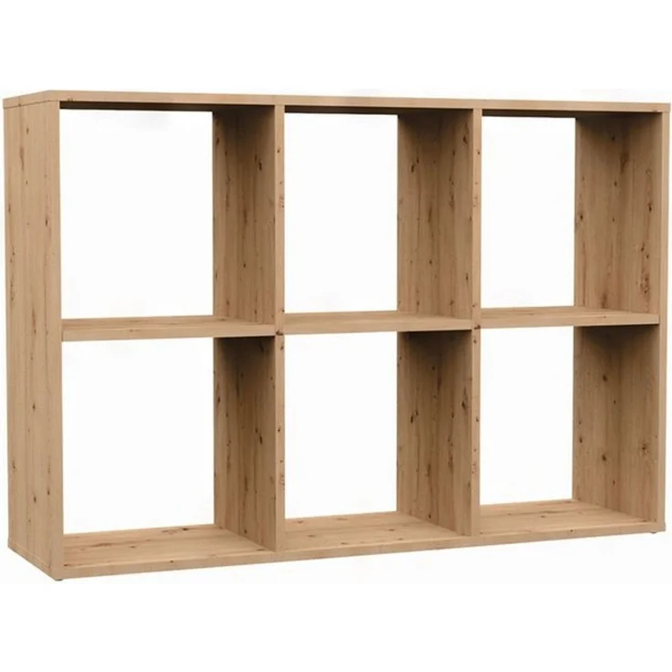 Selsey 'Malax' Offenes Standregal, 6 Fächer, Artisan-Eiche, 75 x 110 x 30 cm – Bild 4