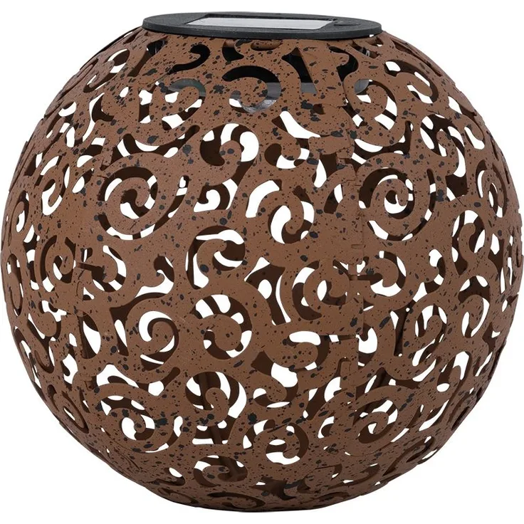 LED Solarleuchte, Dekorgeflecht-Kugel, Höhe 54 cm