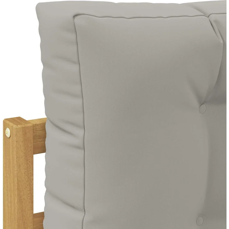 vidaXL Outdoor-Sofagarnitur 6 pcs Weiß und Hellgrau Polyester 3386585 – Bild 6