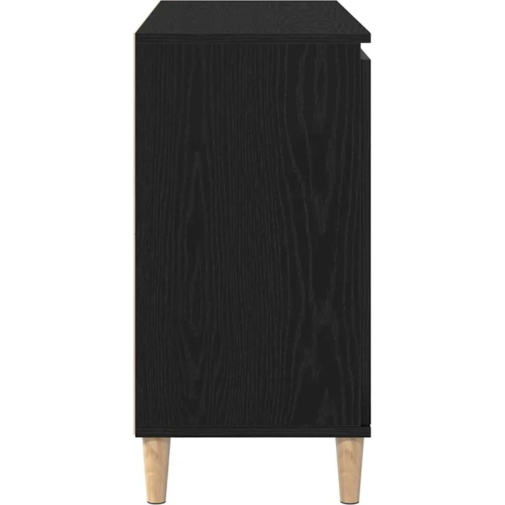 vidaXL Sideboard mit Schubladen Schwarz 102 x 35 x 60 cm Holzwerkstoff 862044 – Bild 7