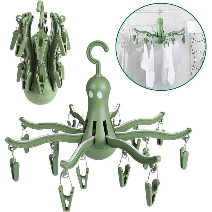 Sarcia. eu Wäschespinne PRESSA Grüner Kleiderbügel/Trockner für 16 Kleidungsstücke IKEA