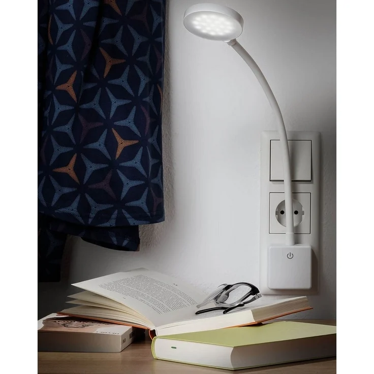 SEBSON LED Steckdosenleuchte LED Steckdosenlampe dimmbar und flexibel - 4W 290lm neutralweiß, LED fest integriert, neutralweiß – Bild 2