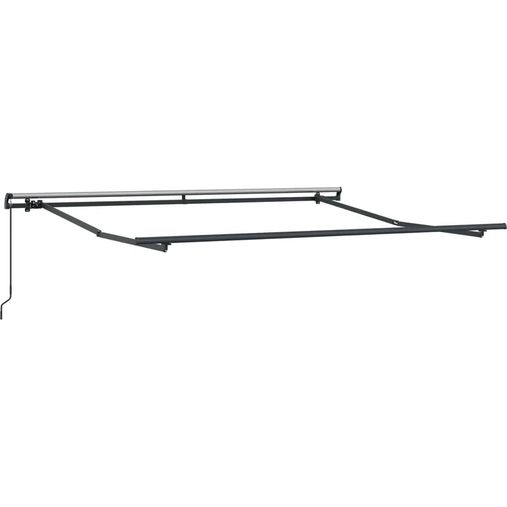 Einziehbare Markise, Sonnenmarkise Rot und Weiß 350 x 250 cm – Bild 4