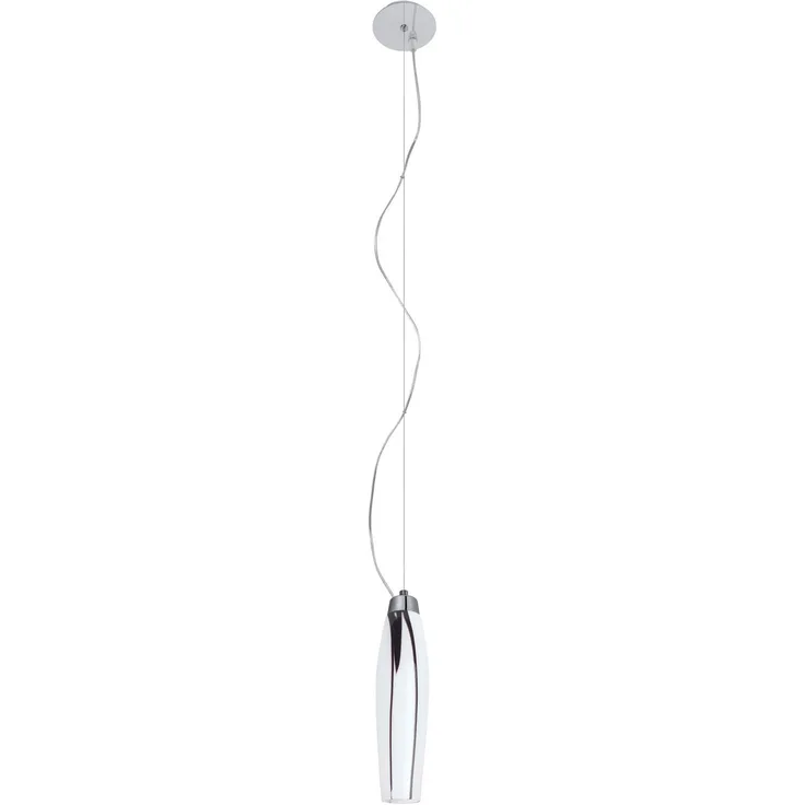 Paulmann Living Arazzo Pendelleuchte 1x40W G9 Chrom/Opal-Schwarz 230V Metall/Glas