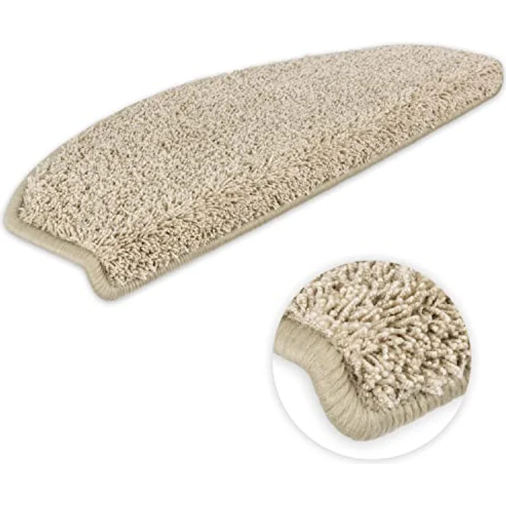 Metzker® Stufenmatte Stufenmatten Emphoria Halbrund Einzeln und Sparset's, halbrund, Höhe: 15 mm, 15 Stück im Set - Beige – Bild 6