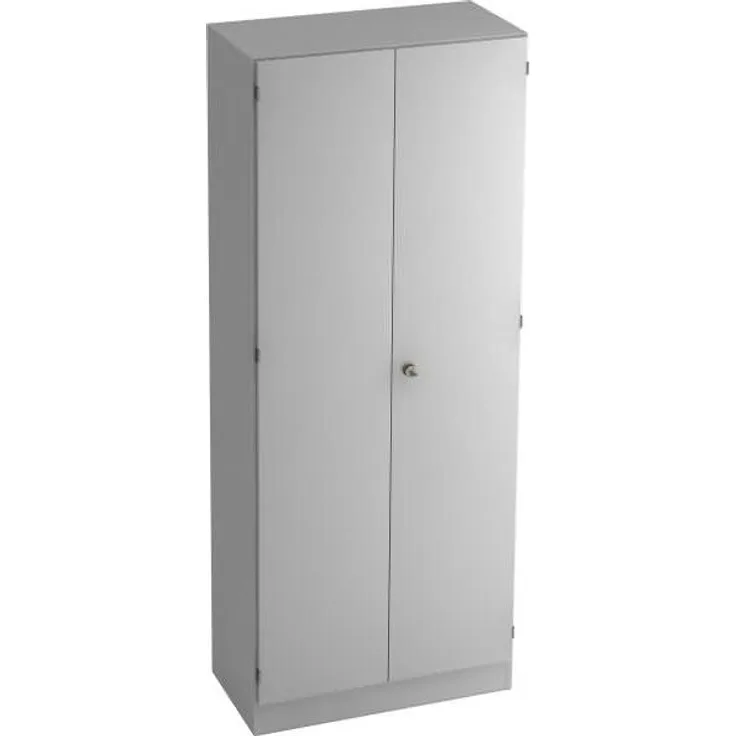 Schrank 5 Ordnerhöhen mit Sockel SG Grau / Grau
