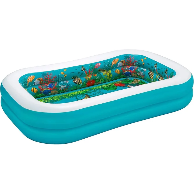 Bestway Planschbecken Family Lounge 262 x 175 x 51 cm 3D Undersea Adventure – Bild 1