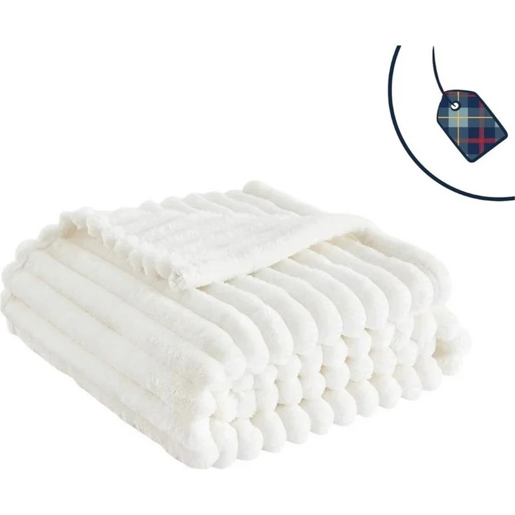 Premium Kuscheldecke in Cord Optik » Wohndecke 150 x 200 cm » Tagesdecke » dicke Wohndecke 450 gsm - Anthrazit – Bild 4