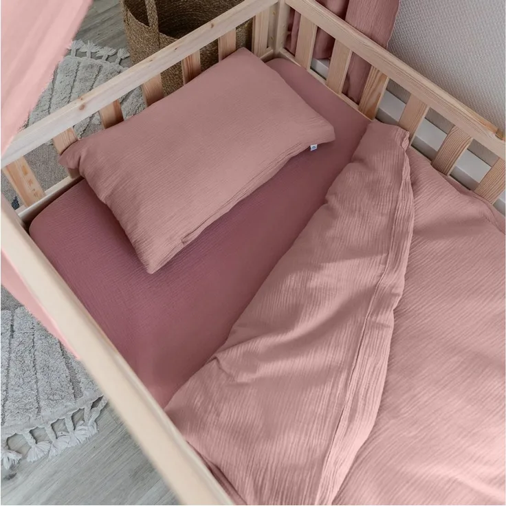 lilimaus Kinderbettwäsche Musselin Kinderbettwäsche 100x135 135x200 - Bettwäsche Kinderbett, 1 teilig, Kinderbettwäsche Set 100% Baumwolle, atmungsaktiv & weich