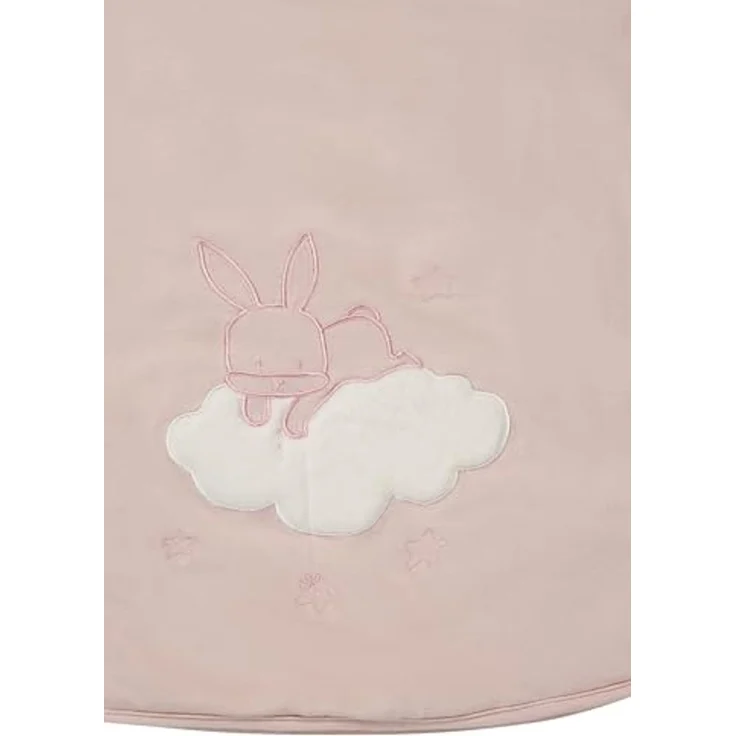 Sterntaler Schlafsack mit Armen 110cm Hase Hanni - Jersey, leicht wattiert - abnehmbare Ärmel mit Klettverschluss & Handstulpen - 2-Wege-Reißverschluss - für Mädchen - 1,00 TOG, quarzrosa – Bild 4