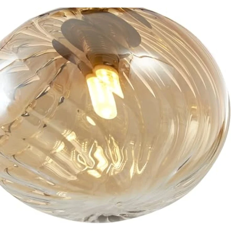 Qazqa Pendelleuchte Jia, ohne Leuchtmittel, G9, Gold, Art Deco, Stahl, 9-flammig – Bild 3