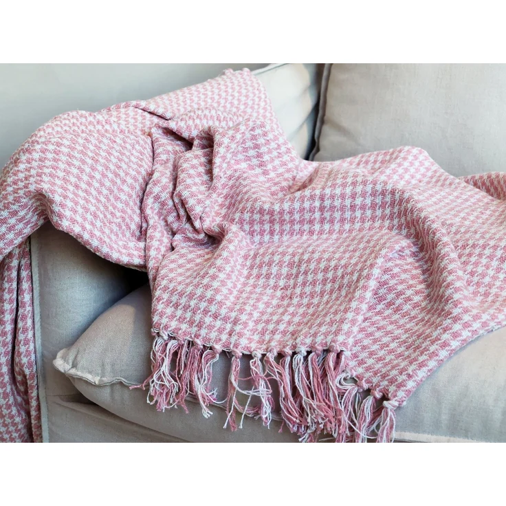Chic Antique - Decke Plaid Kuscheldecke Muster Himbeere 155x130cm 16097407 – Bild 2
