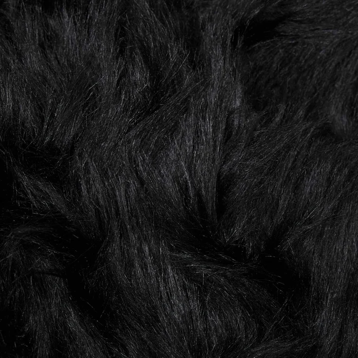 vidaXL Kunstschaffell Teppich Tafalla Schwarz Ø 200 cm Polyester 42021583 – Bild 8