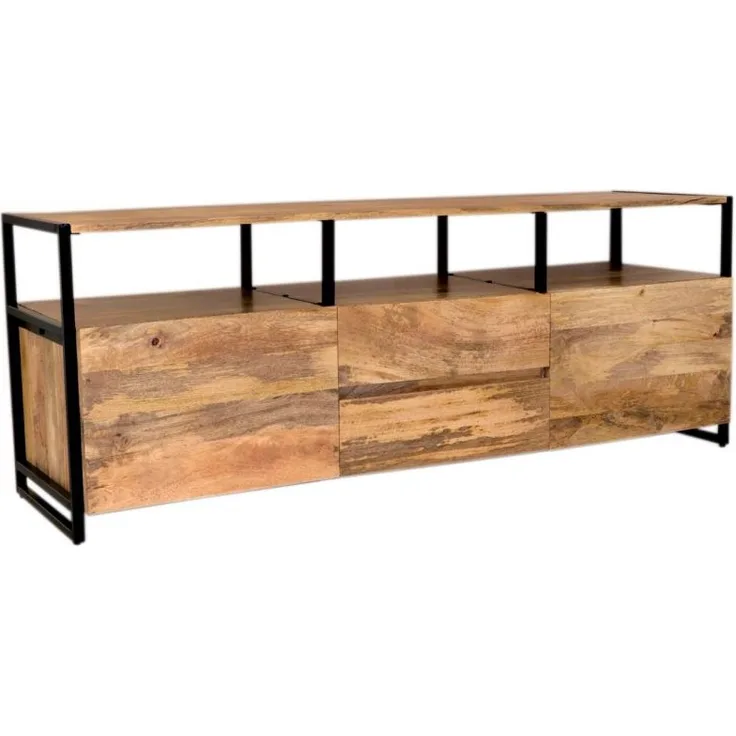 Fernsehtisch Gita 160x60x45 aus Mango-Massivholz