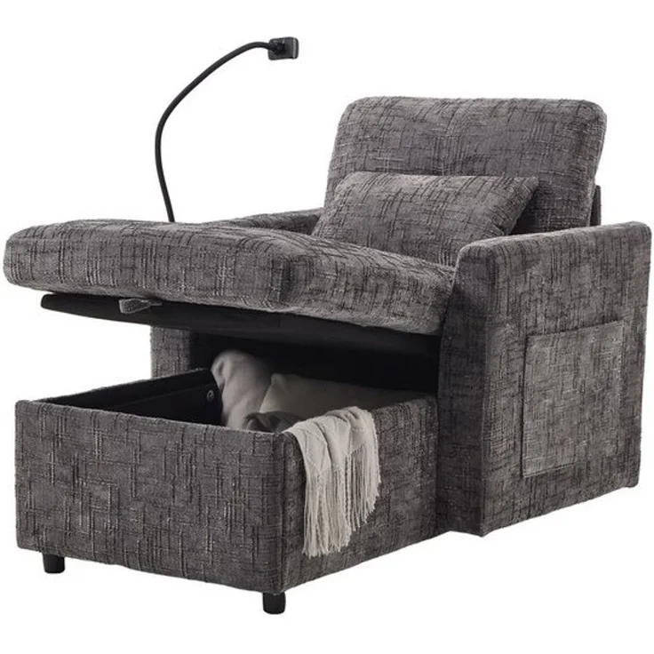 BlingBin Sofa Einzelsofa Freizeitstuhl Freizeit-Sofa, Einsitzer mit Stauraum, 125 x 84,5 x 87 cm 1 Teile, Einzelner Freizeitstuhl für Wohnzimmer Schlafzimmer kleiner Haushalt – Bild 4