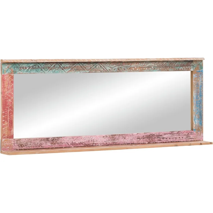 Bad Spiegel Blue Lagoon 150x65 Massivholz Mango