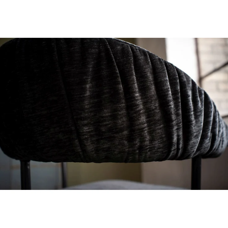 KAWOLA Esszimmerstuhl LIMA Drehstuhl Stoff schwarz 80 x 60 x 57 cm – Bild 8