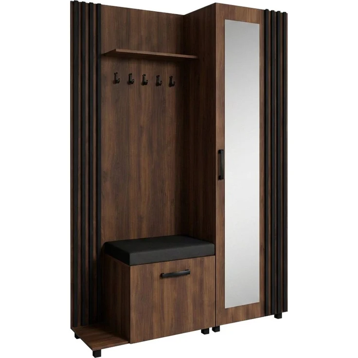 Beautysofa Garderoben-Set Livia – Design, Funktion und Ordnung in Perfektion, (Geräumiger Schuhschrank, mit praktischer Kleiderstange) – Bild 1