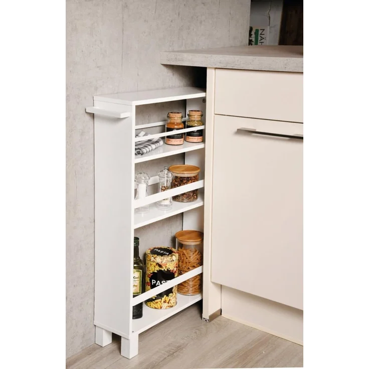 KESPER 24854-13 Nischenregal, weiß gekälkt aus FSC-zertifizierte Spanplatte / Regal / Rollregal – Bild 2