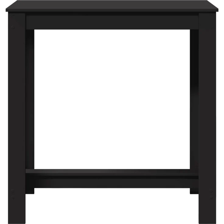 vidaXL Bartisch Schwarz 102x50x103,5 cm Holzwerkstoff 854410 – Bild 3
