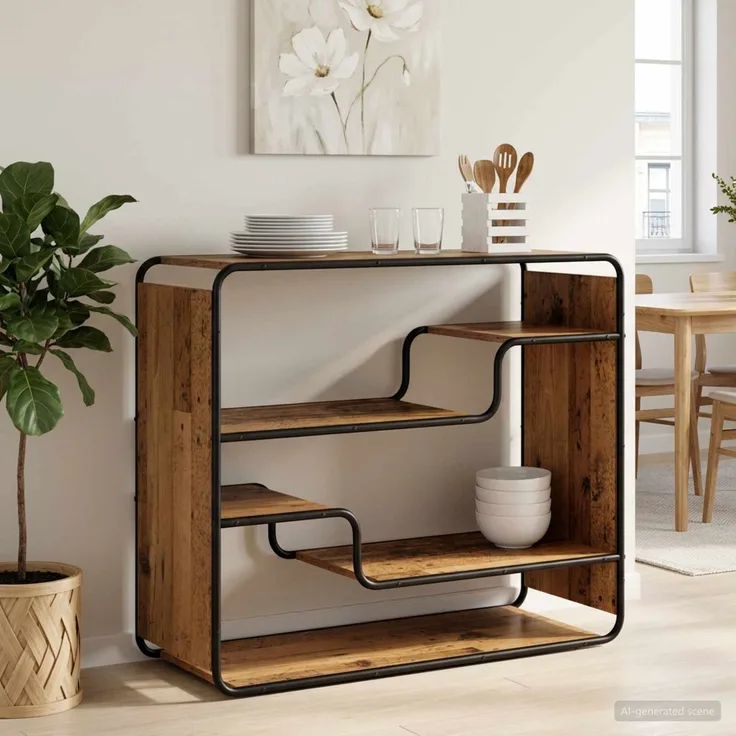 vidaXL Sideboard Altholz 98 x 37,5 x 75,5 cm Holzwerkstoff 8007916