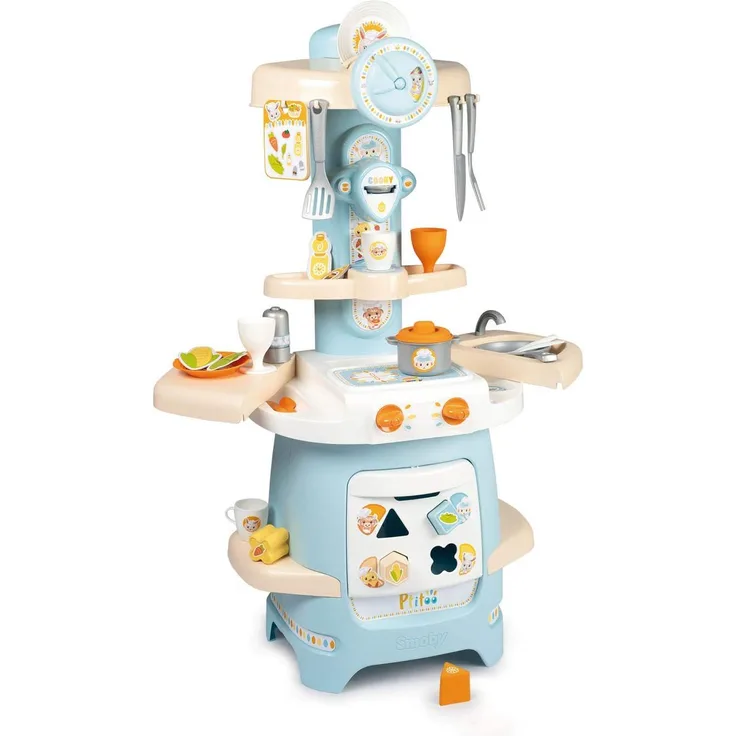 Kleinkind Spielküche Ptitoo mit vielen Funktionen (Pastell)