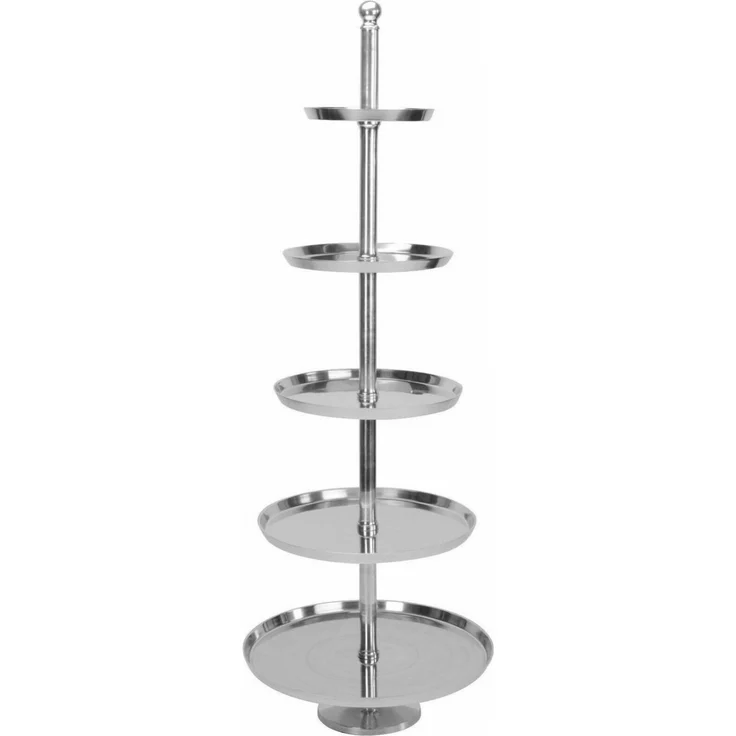 Koopman Etagere Servierständer XXL 170 cm Design Tortenständer Dekoration, Aluminium, (1-tlg), XXL, Aluminium Guss, 5 Etagen, bis 12 Kg belastbar, Gewicht 13 Kg – Bild 1