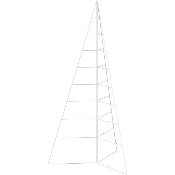 vidaXL Metall Weihnachtsbaum KUOPIO 180 cm Stahl Weiß 42053864 – Bild 2