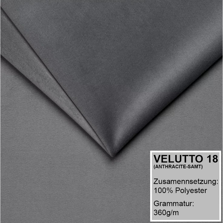 Polsterbett LUMO 120x200 mit Matratze, Bettkasten und Lattenrost. Farbe: Anthracite 18 – Bild 6