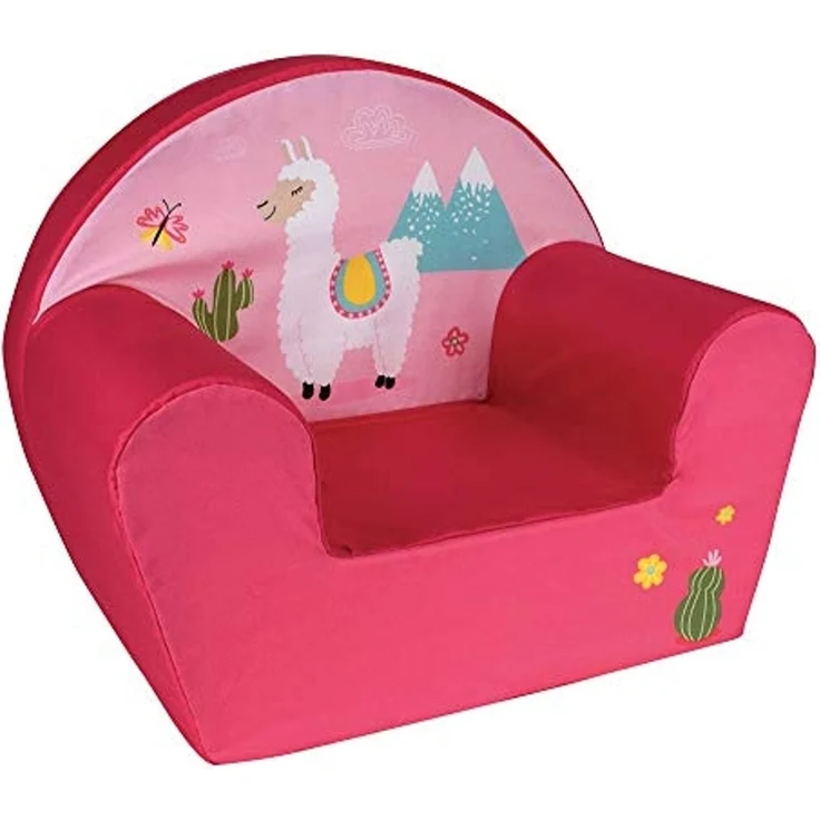 Fun House 713166 Lama Sessel für Kinder, Herkunft Frankreich, Rosa – Bild 1
