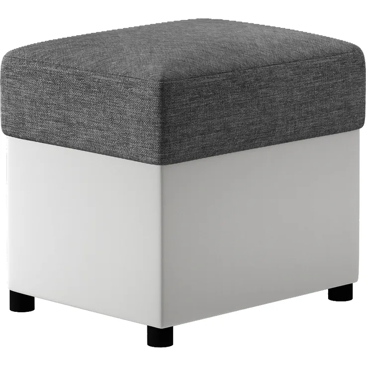 Pouf R2, Fußhocker, Dunkelgrau
