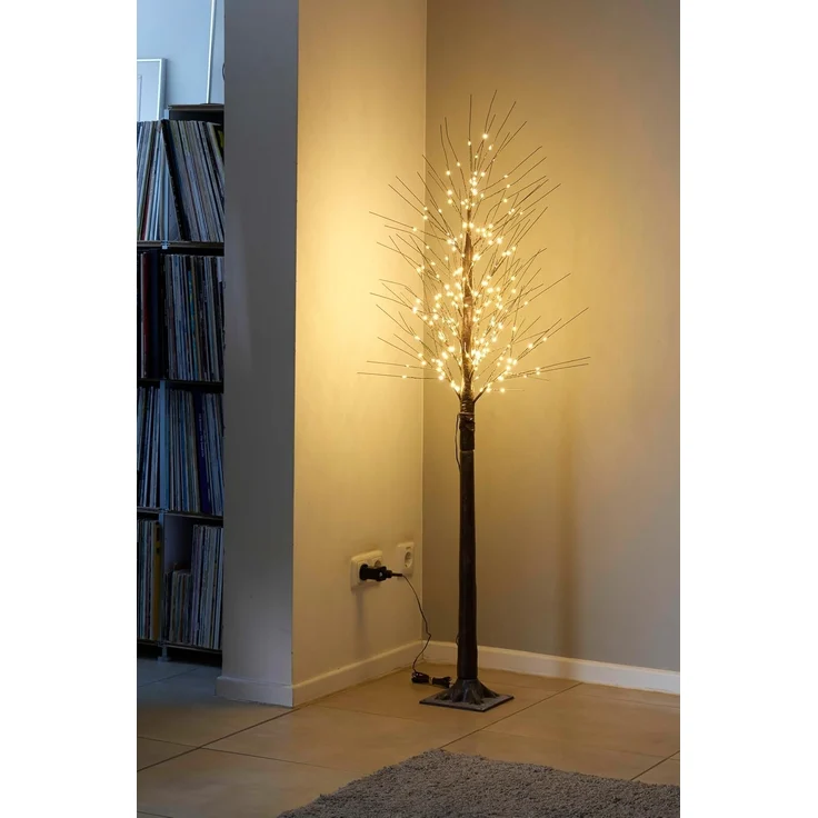 Northpoint LED Baum 150 cm Schneeverzierung 240 Warmweiße LEDs 5m Kabel & Timer-Funktion – Bild 5